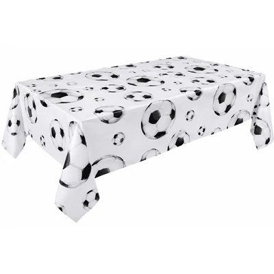 Focis asztalterítő – Focilabda mintás party terítő 137 × 183 cm