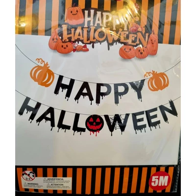 Happy Halloween 5m felíratú banner 