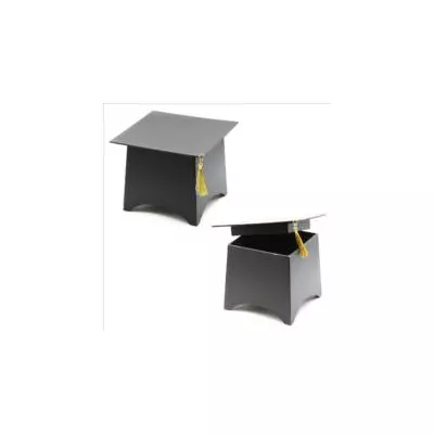 Diploma kalap fekete, arany bojttal  díszdoboz
