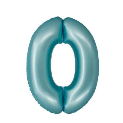 0 ás szám fólia lufi matt light blue 76 cm 