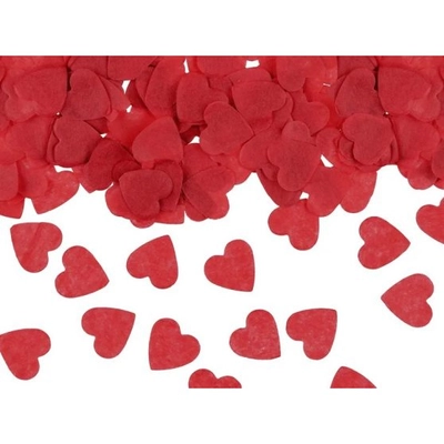 Piros szív konfetti, 15 g