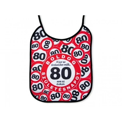 Boldog 80. születésnapot előke