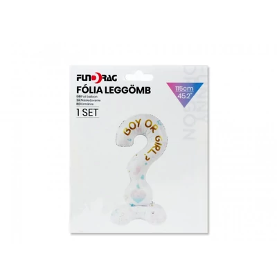Babaváró fólia lufi - Boy or Girl babaváró kérdőjel