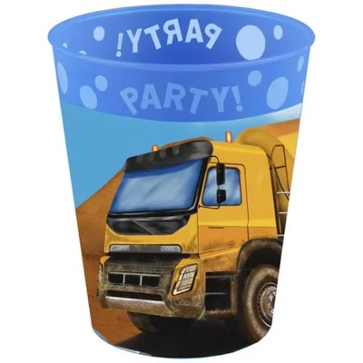 Munkagépes micro prémium műanyag pohár, 250 ml