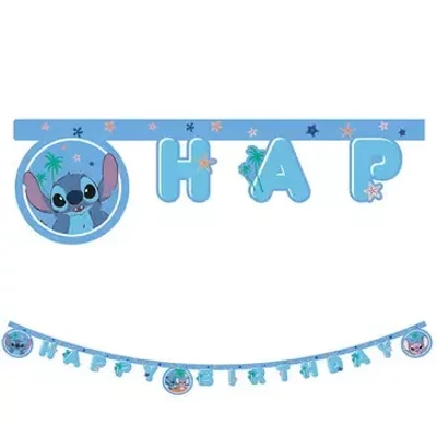 Disney Lilo és Stitch, A csillagkutya Angel Happy Birthday felirat