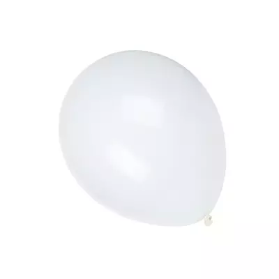 Fehér latex lufi, 50 db- 30 cm