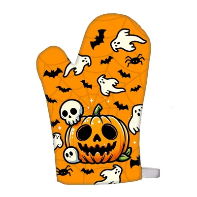 Halloweeni főzőkesztyű - Halloween mintás