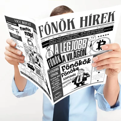 Főnök Hírek Újság - Vicces Ajándék Főnöknek, Kollégának