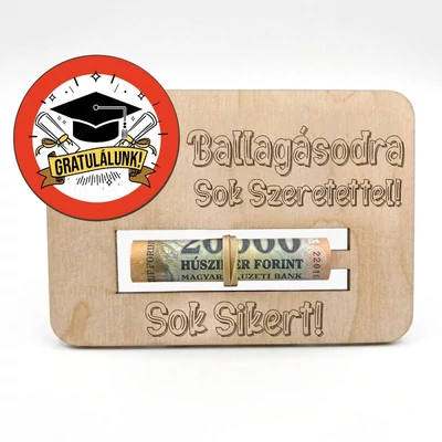Ballagási pénzátadó – Ballagásodra sok szeretettel 