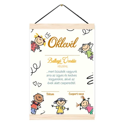 Oklevél – Ballagó Óvodás részére