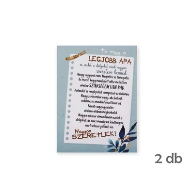 Legjobb Apa üveg cimke 2 db-os