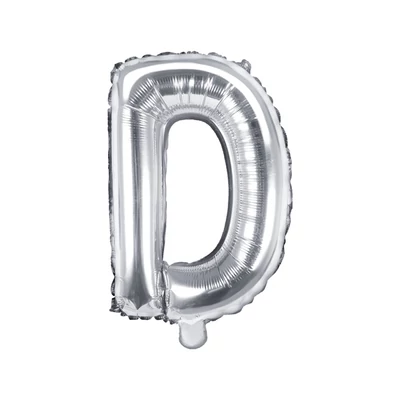 Fólia lufi"D" betű ezüst 86 CM