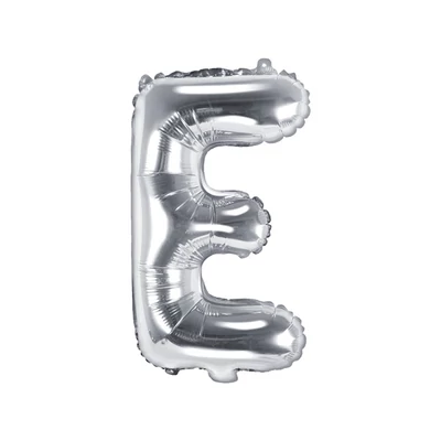Fólia lufi "E" betű ezüst  86 CM