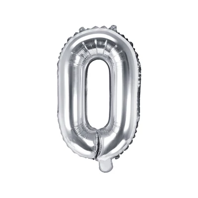 Fólia lufi "O" betű ezüst, 86 CM