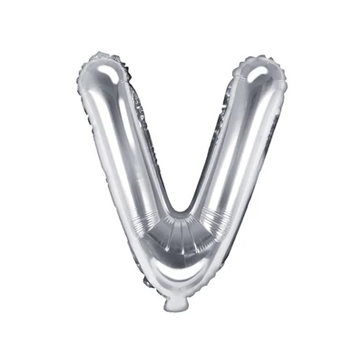 Fólia lufi  "V"betű ezüst, 86 CM