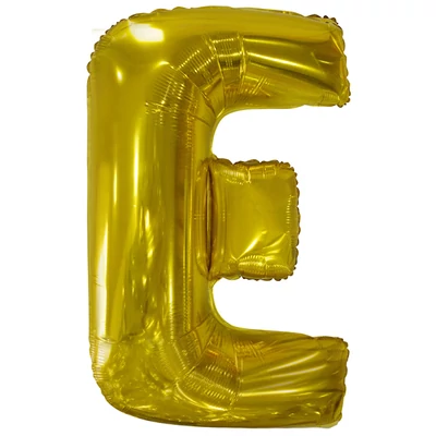 Fólia lufi "E" betű arany  86 CM