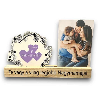Te vagy a világ legjobb Nagymamája! -fényképtartó, képkeret