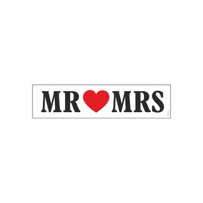 Esküvői rendszámtábla - Mr & Mrs