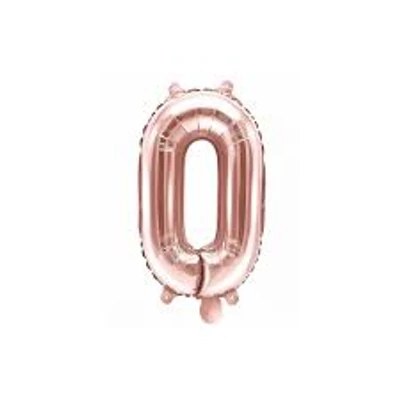 O betű fólia lufi, rose gold, 86 cm