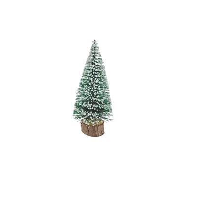 Fenyőfa dekoráció havas, 25 cm