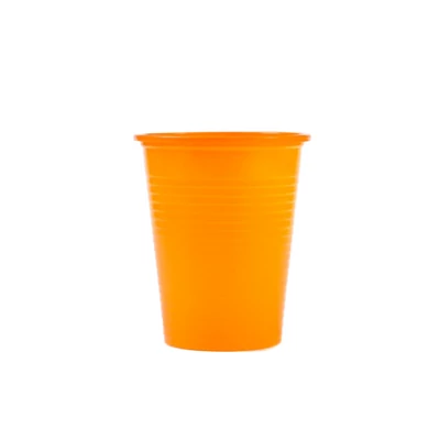 Narancssárga műanyag pohár 200 ml