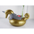 Felfújható arany unikornis pohártartó- úszó italtartó