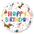 Happy Birthday kutyás, mancsos fólia lufi - 45 cm 