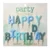 Happy Birthday feliratú szülinapi betű gyertya, kék 