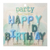 Happy Birthday feliratú szülinapi betű gyertya , kék 5,5 cm
