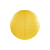 Sárga gömb papír lampion, 25 cm