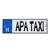 Rendszámtábla Apa taxi, 