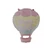 Rózsaszín  Happy Birthday hőlégballon fólia lufi 80 cm