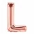 L betű fólia lufi, rose gold, 86 cm