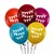 Színes Happy Birthday zászlófüzéres latex lufi szett – 5 db, 30 cm