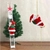 Kötélen mászó Mikulás figura, karácsonyi dekoráció, 100 cm