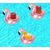 Felfújható flamingó pohártartó medencébe, 1 db