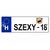 Rendszámtábla Szexy - 18