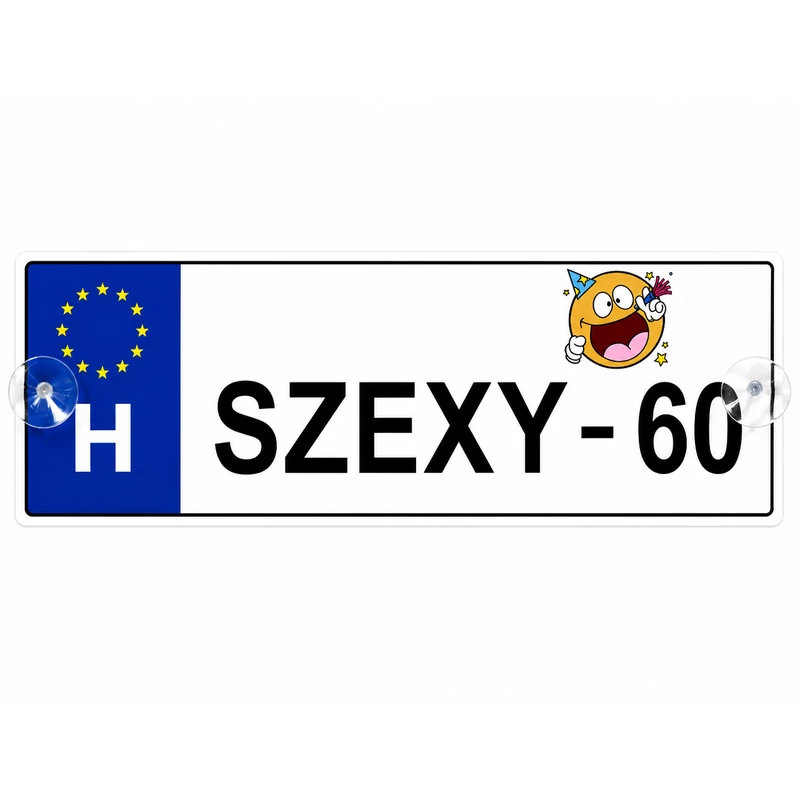 Rendszámtábla Szexy - 60