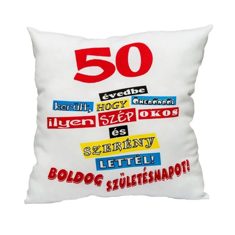 50 év kellett ahhoz párna