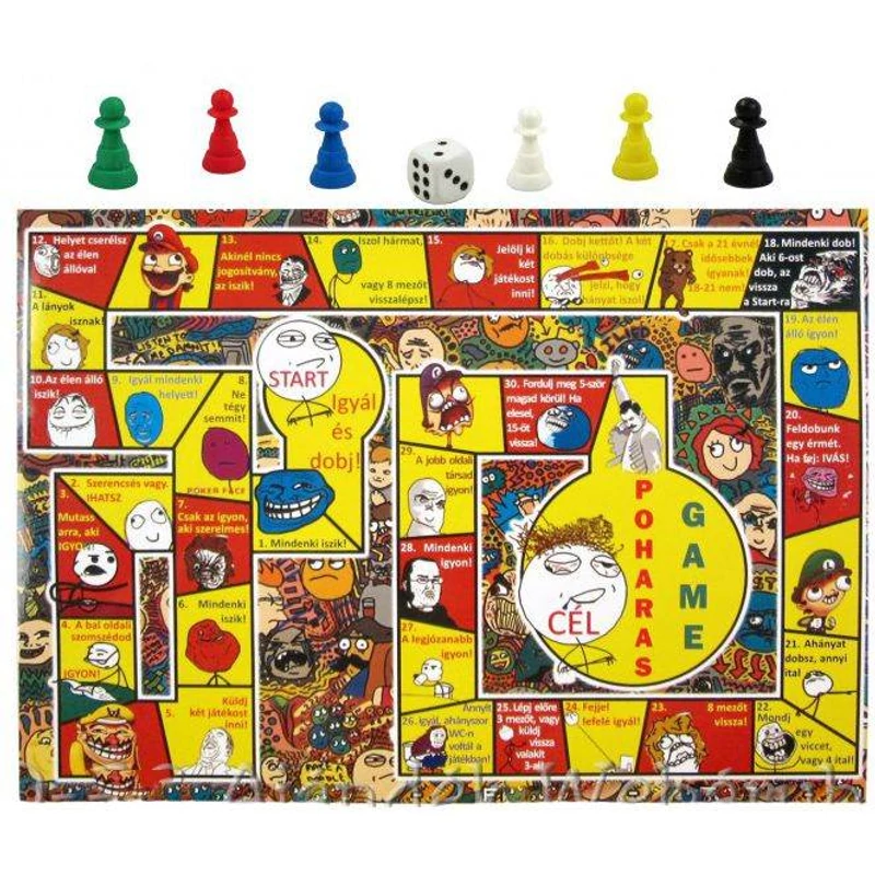 Poharas game- ivós társasjáték 