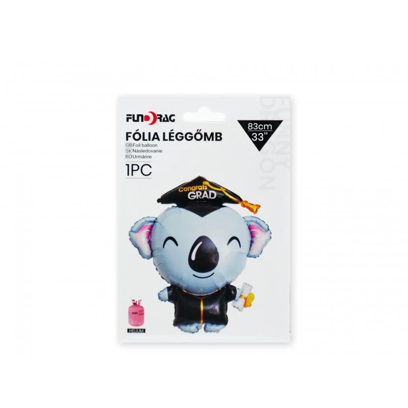 Koala fólia lufi ballagó- 83 cm