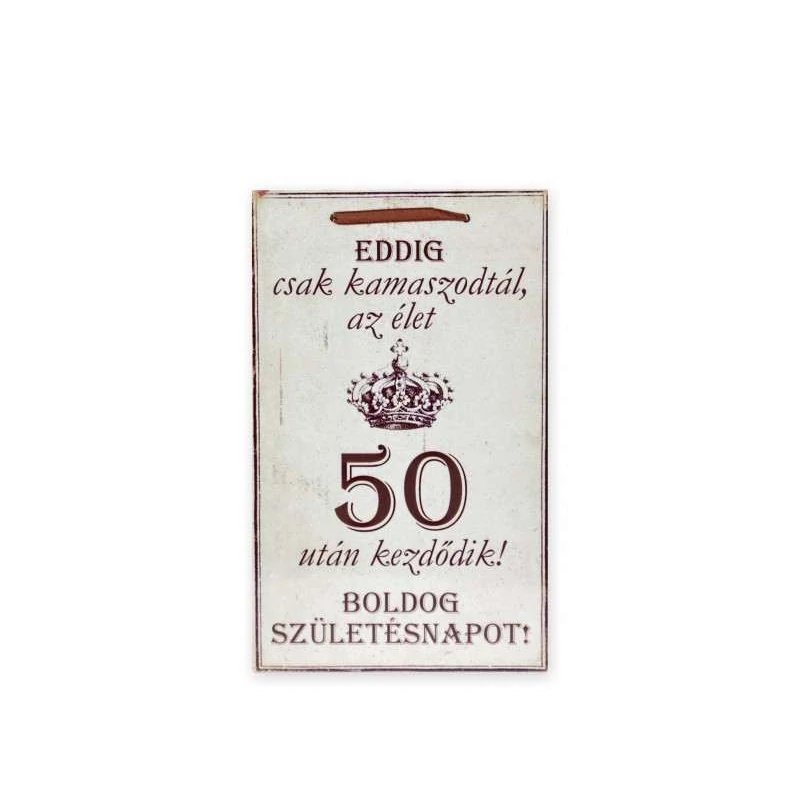 Fatábla 50 éveseknek