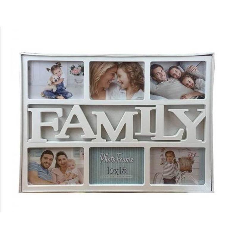 Family fehér képkeret  34 cm x 25 cm 