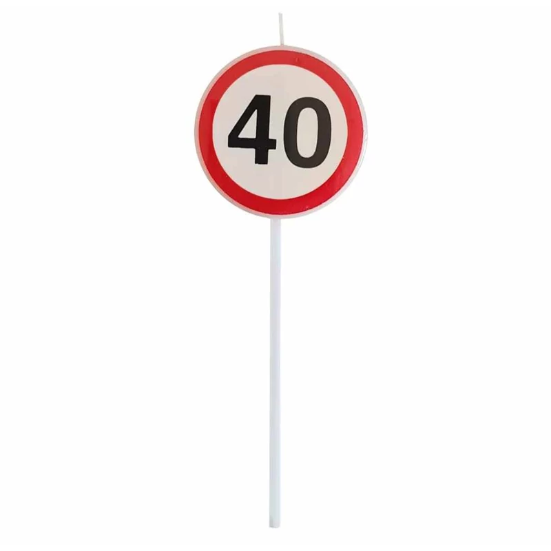 Sebességkorlátozó 40-s tábla gyertya