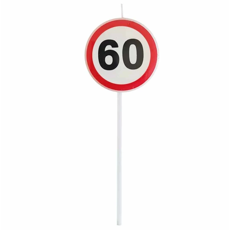 Sebességkorlátozó 60-s tábla gyertya