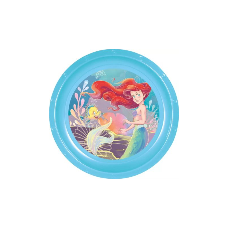 Disney kis hableányos műanyag  lapos tányér