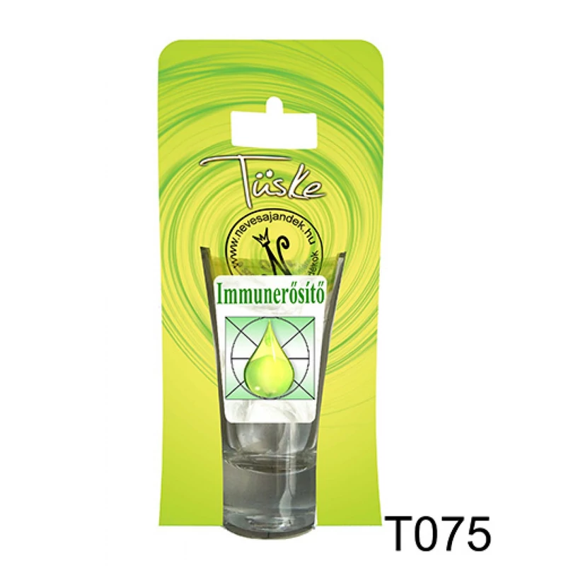 Vicces Pálinkás pohár 0,75 ml - Immunerősítő