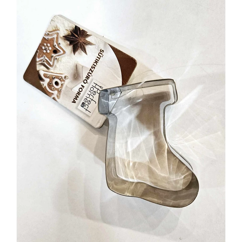 Karácsonyi mézes kalács forma -csizma alak - 5 cm 