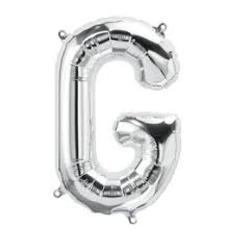 Fólia lufi"G" betű ezüst, 86 CM