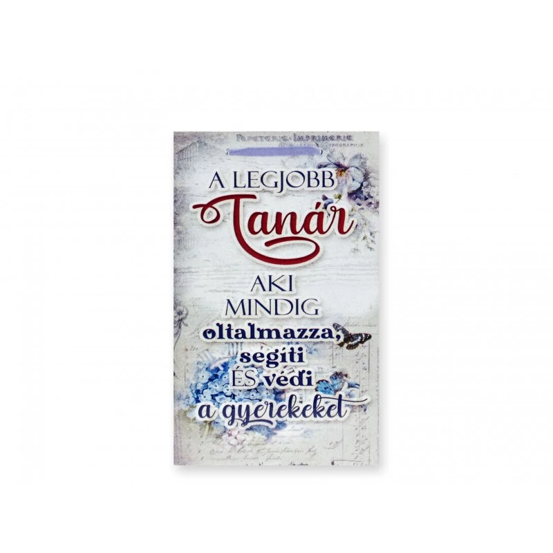 Fatábla -a legjobb tanár felirattal